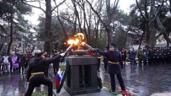 Керчане приняли участие в патриотической акции "Бескозырка" в Новороссийске