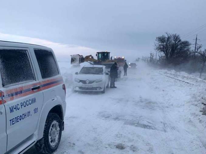 ❗Где в Крыму из-за непогоды ограничили движение транспорта❗