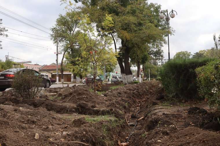 Сквер имени Тараса Шевченко в Керчи оборудуют системой автополива